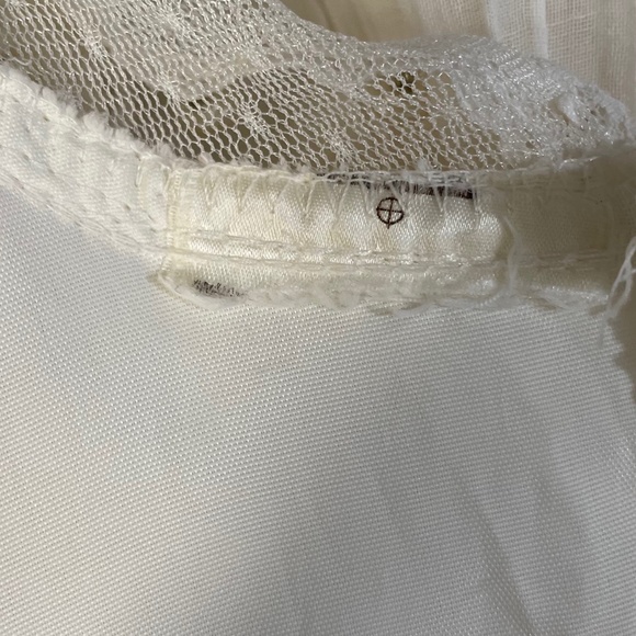 Vintage Prairie Gauzy Lace Midi Dress/ Gunnie Sax - Picture 6 of 7